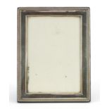 Carrs, rectangular silver easel photo frame, Sheffield 2006, 21.5cm x 16.5cm