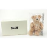 Steiff Fynn teddy bear with box, 28cm high