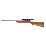 BSA Meteor .22 cal break barrel air rifle with Hunter 4x20 spotting scope, the barrel numbered