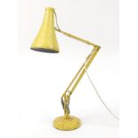 Vintage Herbert Terry yellow Anglepoise table lamp