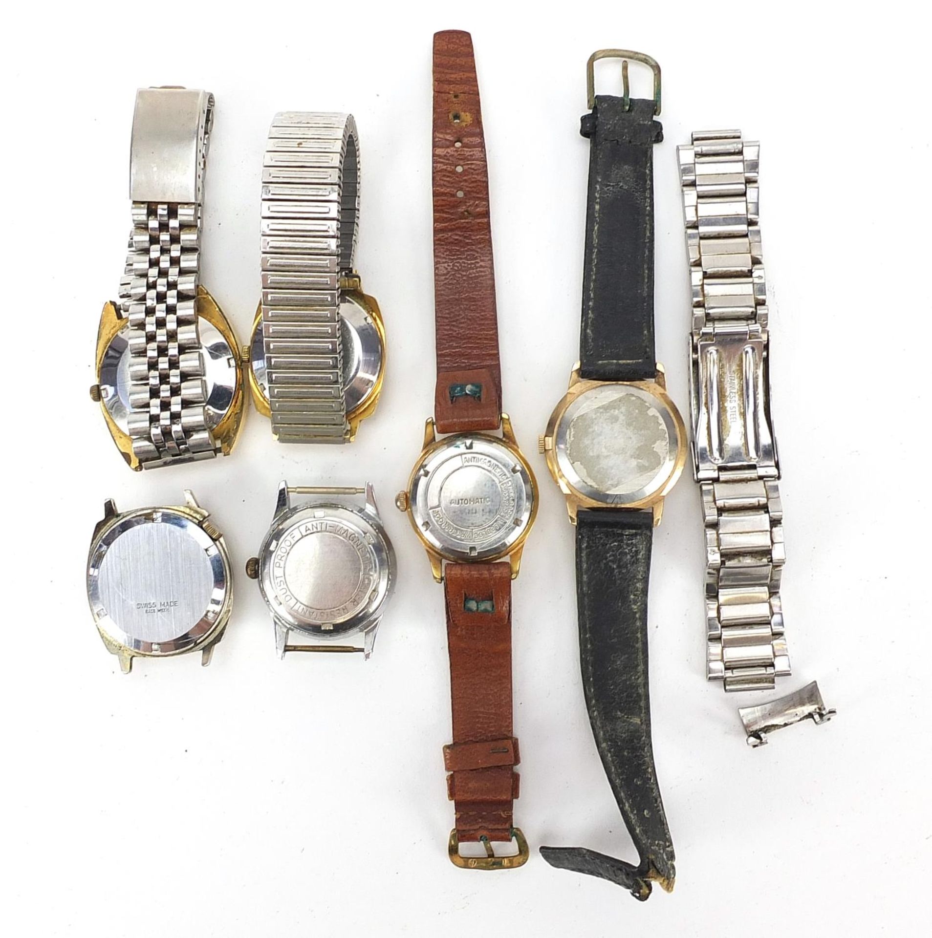 Six vintage gentlemen's wristwatches including Thorne Automatic, Garrard Automatic and Mudu - Image 4 of 5