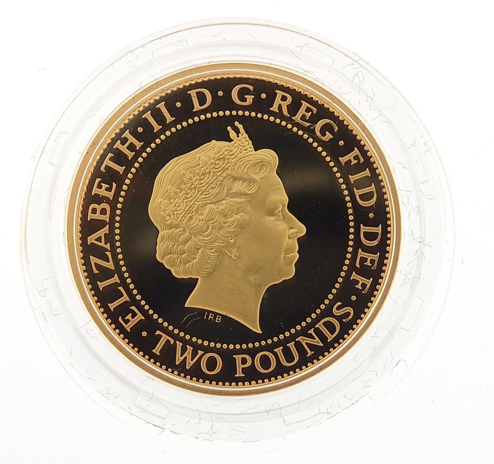 Elizabeth II 2007 gold two pound coin commemorating the abolition of the slave trade with box and - Bild 3 aus 5