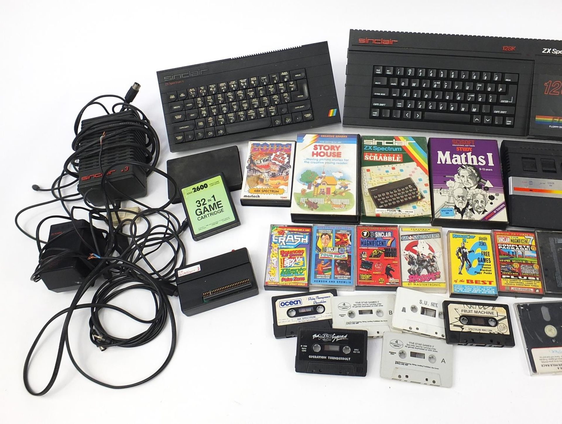 Selection of Sinclair and Atari vintage games including Spectrum, Atari 2600, Sinclair, joysticks - Image 3 of 7