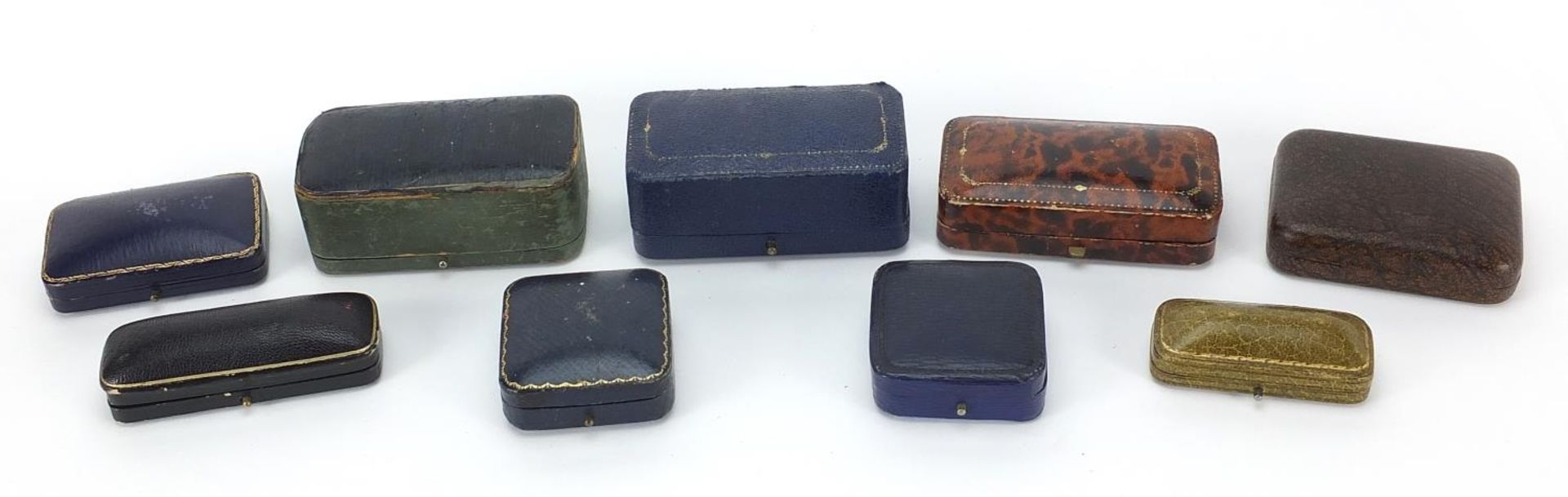 Antique and later jewellery boxes including L J Ewen, Hones, John Bagshaw & Sons Liverpool and W S - Image 2 of 5