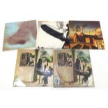 Led Zeppelin and Pink Floyd vinyl LP's including Meddle and Animals