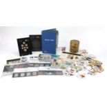 British coins, stamps and first day covers including 2008 Royal Shield of Arms uncirculated coin