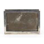 E Mander & Son, Victorian rectangular silver easel photo frame, Birmingham 1942, 14.5cm x 9.5cm