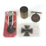 British and German militaria including a 1914-18 war medal awarded to 86921PNR.C.MONK.R.E., German