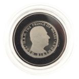 Queen Elizabeth II 2018 quarter ounce platinum proof coin commemorating the 70th birthday of HRH