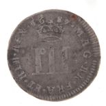 James II 1687 Maundy threepence