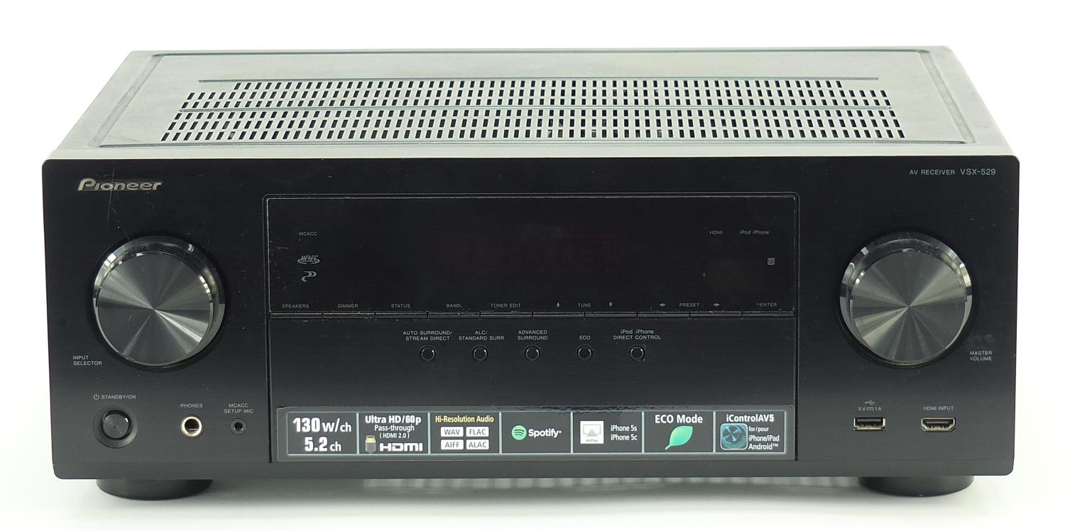 Pioneer digital AV receiver model VSX-529-K, 17cm H x 43cm W x 31cm D - Image 2 of 5