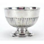James Deakin & Sons, Edwardian silver demi fluted pedestal bowl, Birmingham 1907, 8cm high x 10.