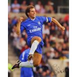 Chelsea Football Club signed photograph of Gianfranco Zola, with certificate of authenticity,