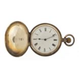 Elgin, Victorian gentlemen's silver Elgin National Watch Co full hunter pocket watch, the movement