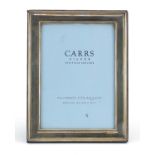 Carrs, rectangular silver easel photo frame, Sheffield 2005, 21.5cm x 16.5cm