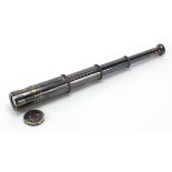 German military interest three draw telescope, 15cm in length