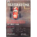 Silverstone racing poster for the 17th International Daily Express trophy dated 15th May 1965,