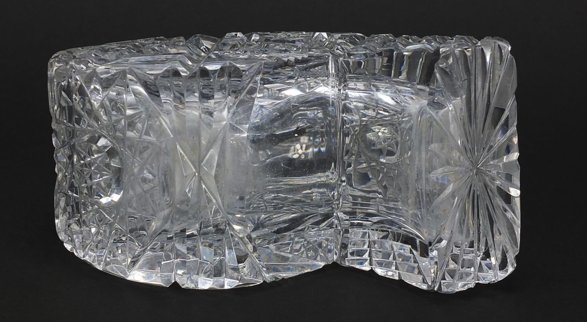 Heavy lead crystal scent bottle with stopper, 20cm high - Image 6 of 7