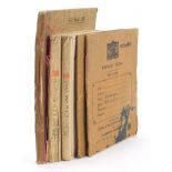 Military interest books and ephemera including Military History and Principals of War and exercise