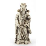 Chinese figure of an Emperor, 29cm high