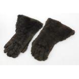Pair of vintage driving gloves from the estate of Dr John Bodkin Adams, 33cm in length