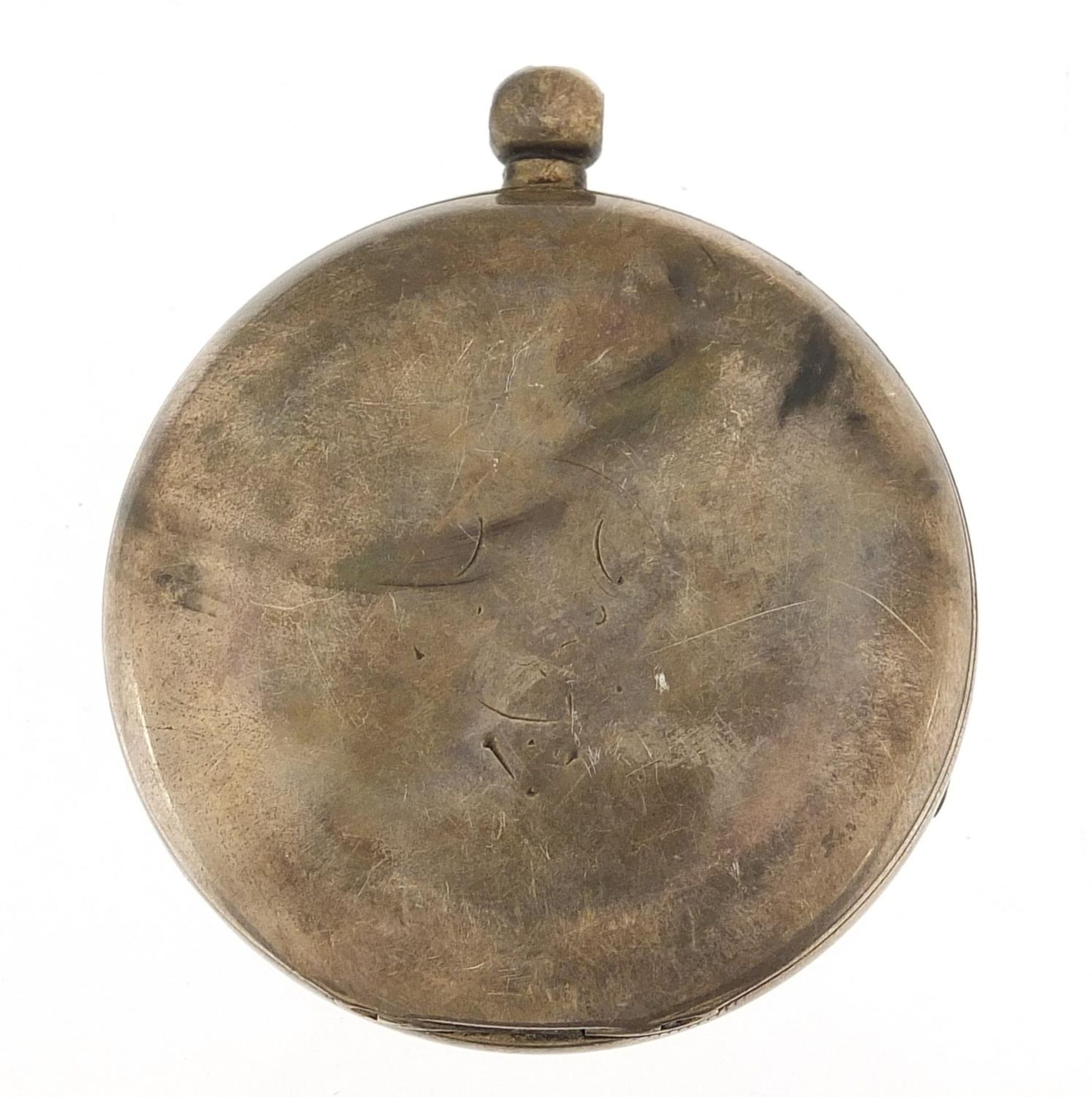 A Yewdall, gentlemen's silver open face pocket watch, the movement numbered 13232, the case dated - Bild 2 aus 7