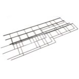 Set of four Ladderax design modular shelving supports, 215cm high x 40cm deep