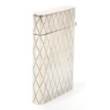 Bernadotte for Georg Jensen, Danish sterling silver card case, number 283, 8cm high, 75.0g