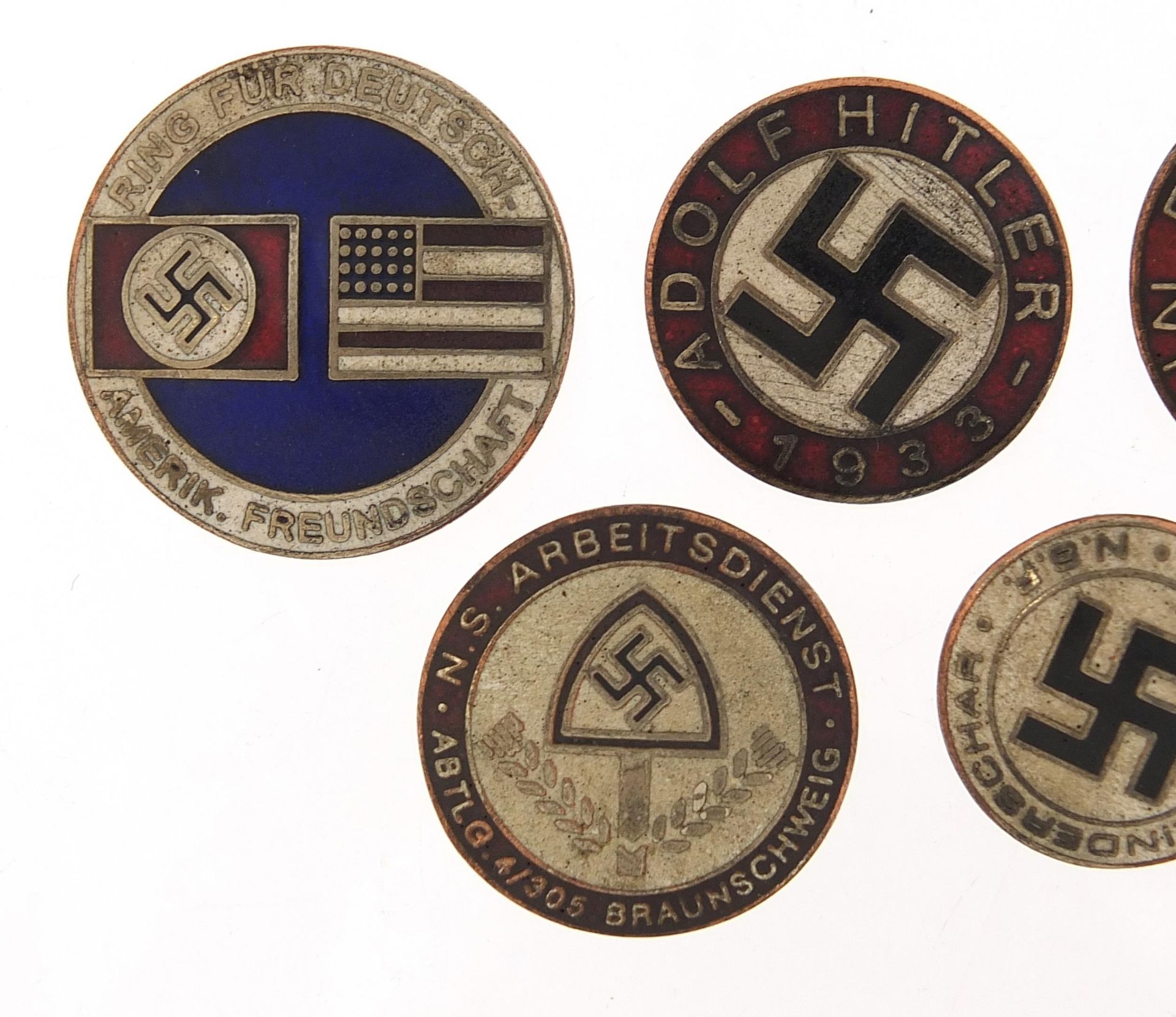 Five German military interest enamel badges - Image 2 of 5