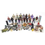 Collection of vintage and later Action Man figures, villains and accessories