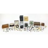 Antique and later costume jewellery, wristwatches and vintage badges including silver camel
