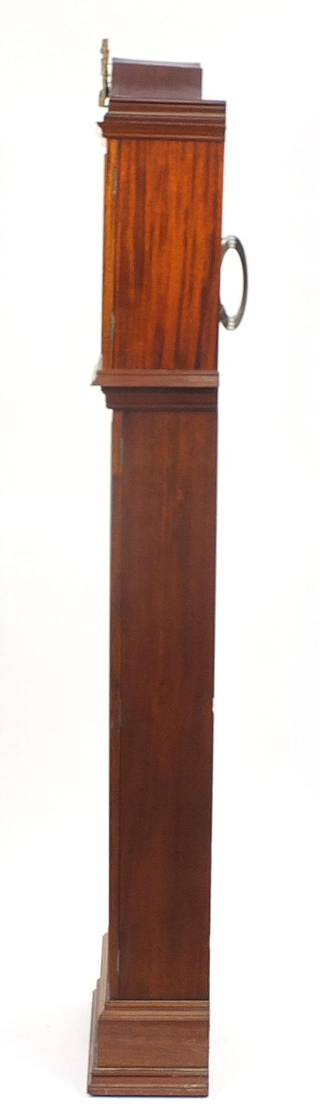 Mahogany longcase clock, the silvered dial inscribed Bolton Smith, Wigmore, Street London, 188cm - Image 5 of 8