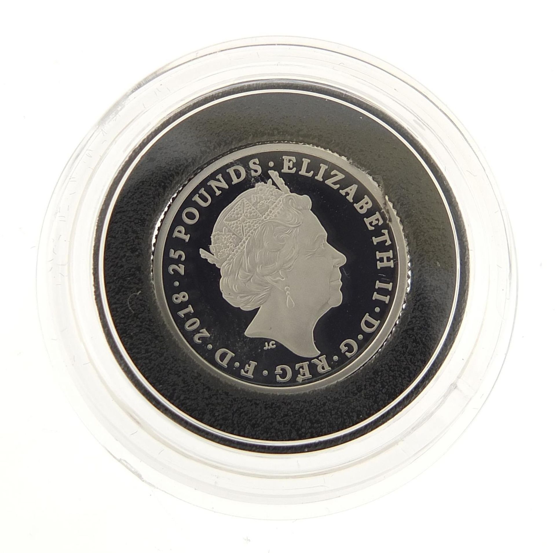 Queen Elizabeth II 2018 quarter ounce platinum proof coin commemorating the 70th birthday of HRH - Image 2 of 6
