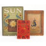 Two books and coloured print of a figure in military dress, comprising Sunlight Almanac for the Home