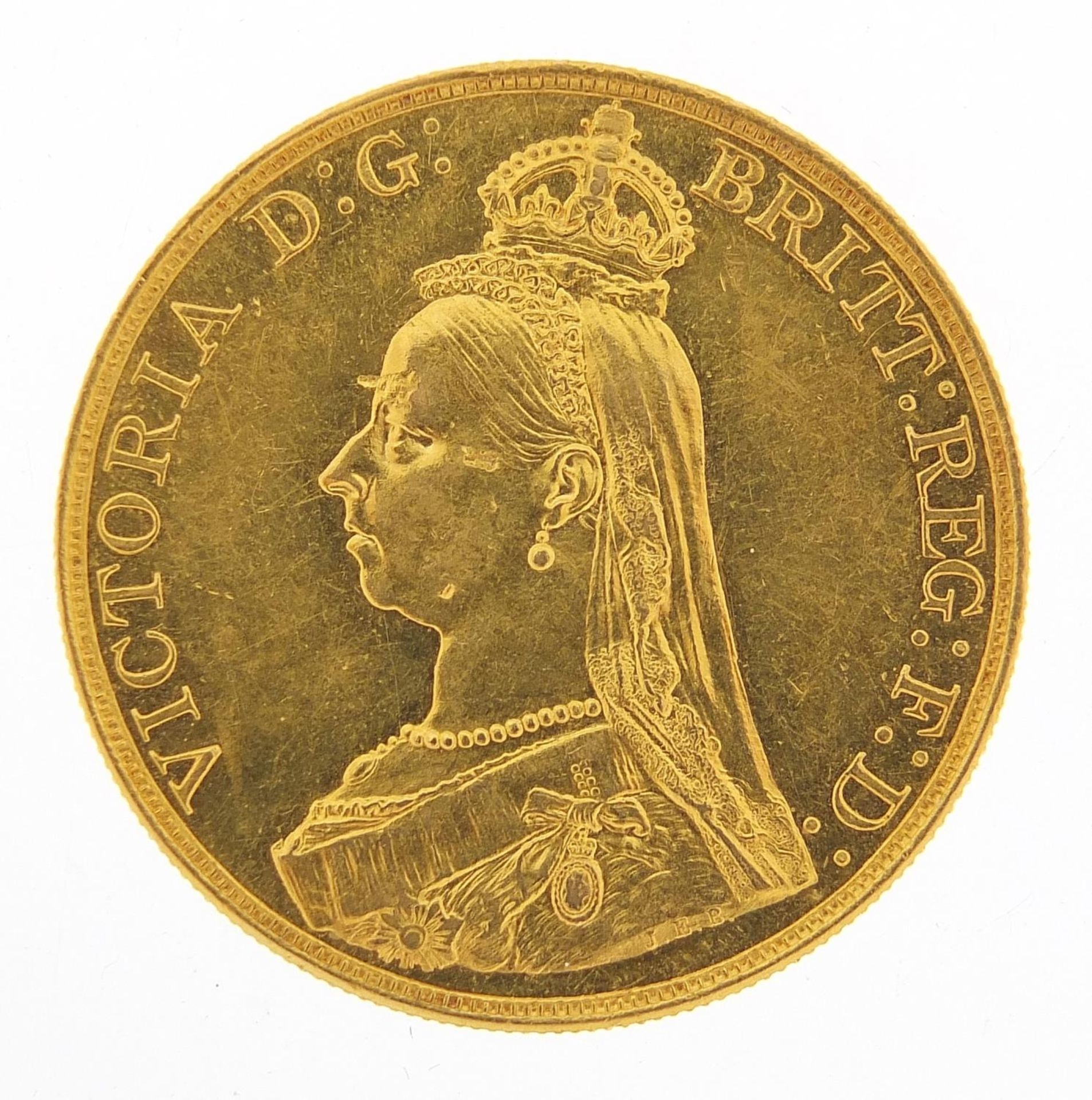 Queen Victoria Jubilee Head 1887 five pound coin - Image 2 of 2