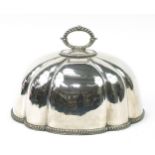 Large Victorian silver plated meat dome numbered 2149, 40.5cm wide