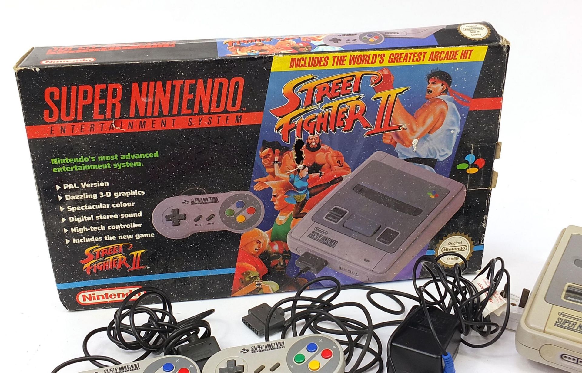 Super Nintendo Street Fighter II games console with box - Image 2 of 4