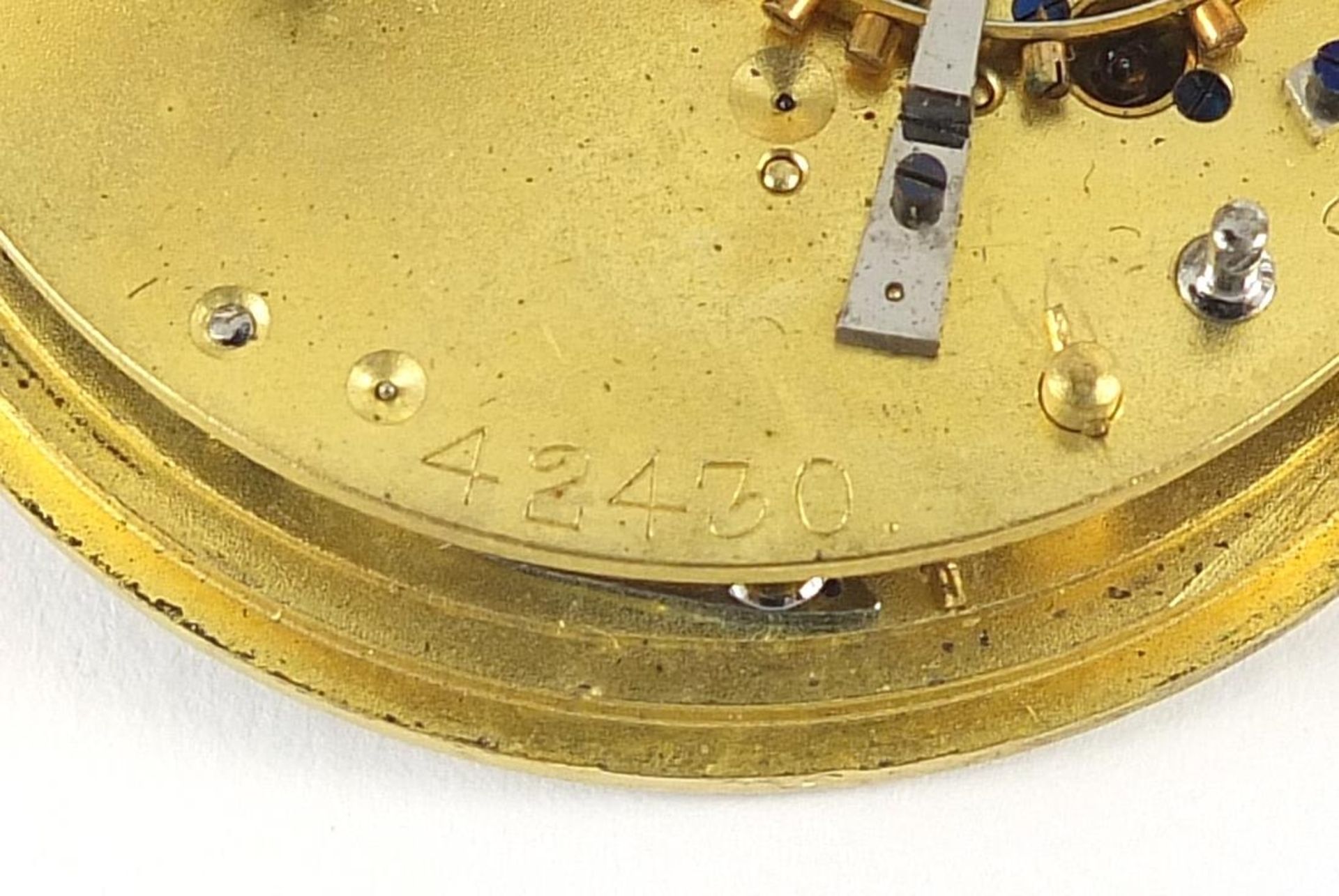Victorian gentlemen's silver open face pocket watch with ornate silvered dial, the fusee movement - Image 5 of 8