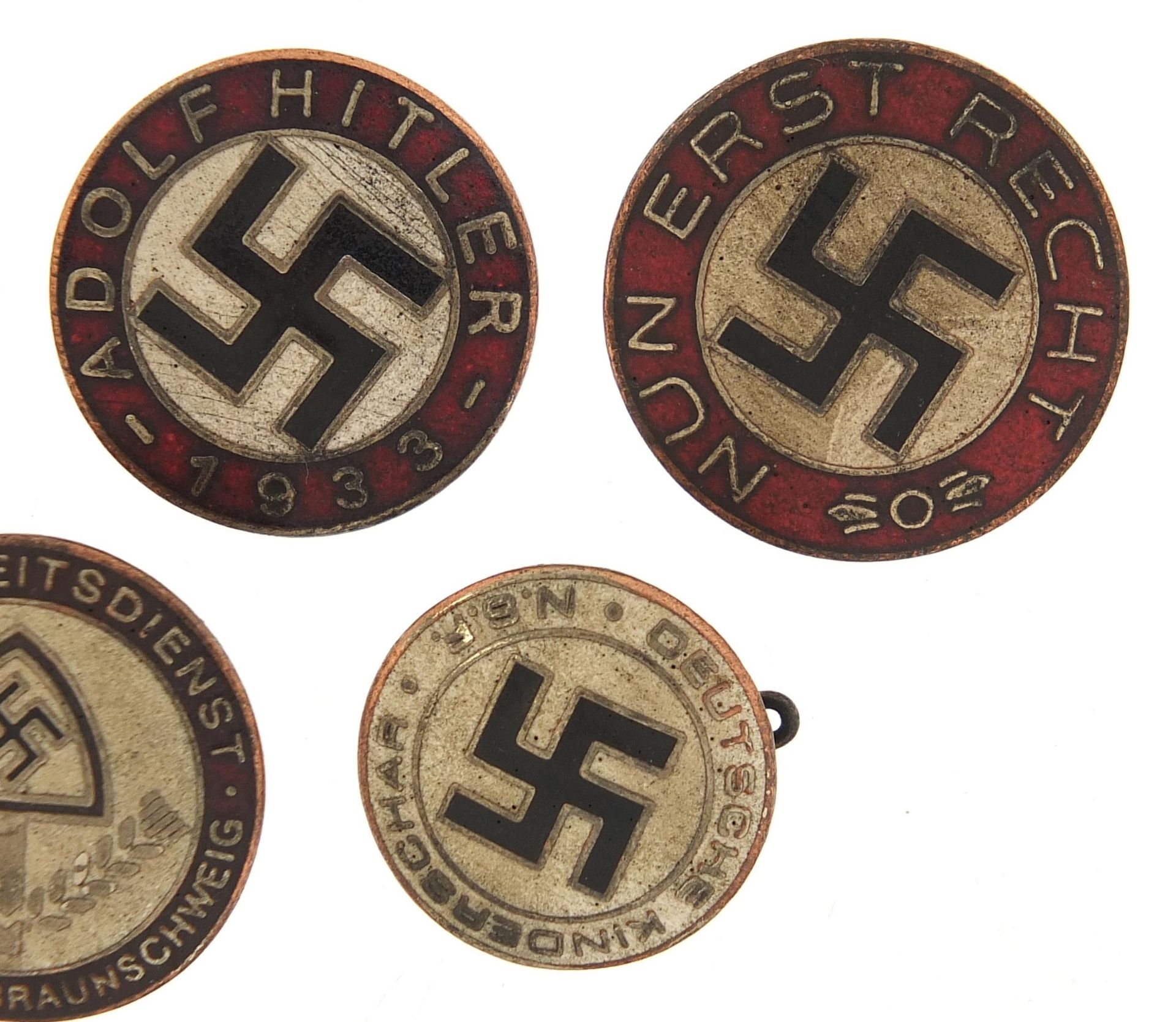 Five German military interest enamel badges - Image 3 of 5