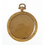 9ct gold open locket, 4.6cm high, 7.1g