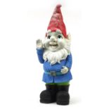 Large garden gnome ornament, 94cm high