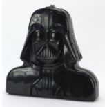 Vintage Star Wars action figure collector's case in the form of Darth Vader, 38cm high