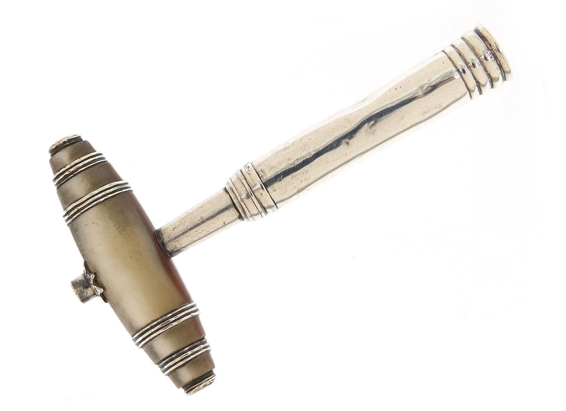 Antique silver corkscrew by Samuel Pemberton, 8cm in length - Image 4 of 5
