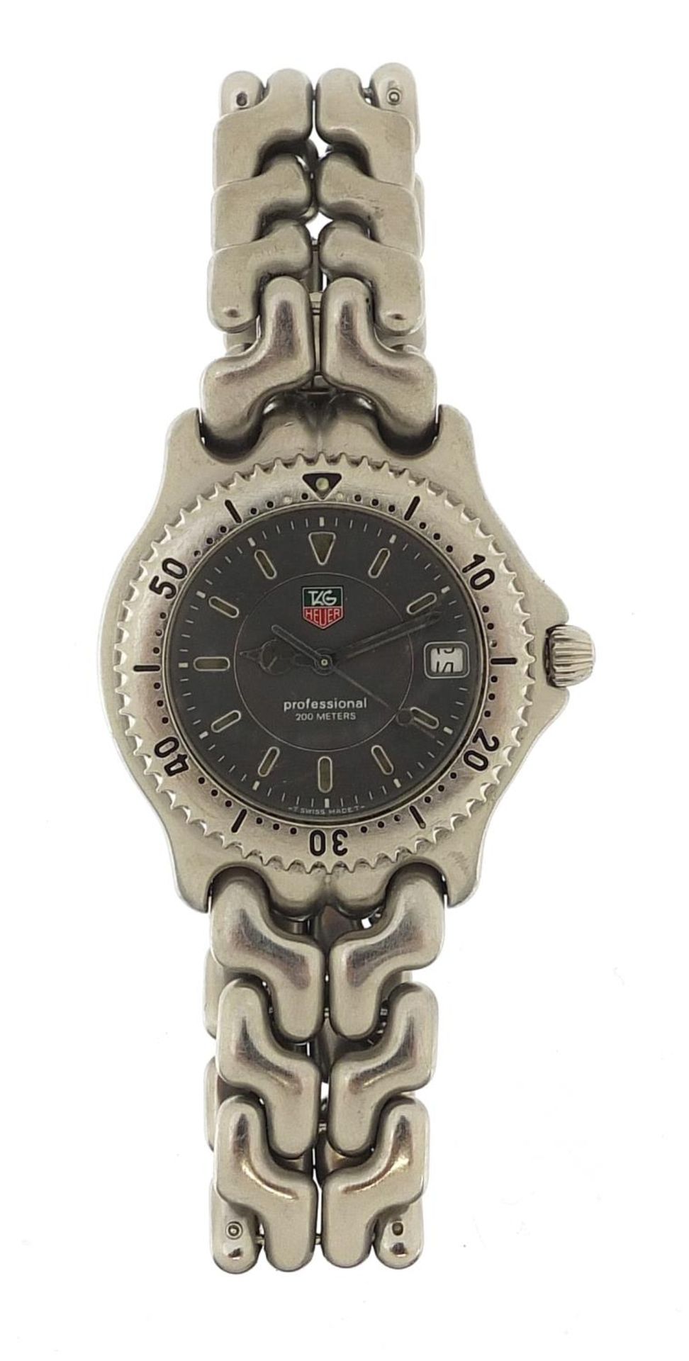 Gentlemen's Tag Heuer Professional wristwatch, the case numbered WG1113-0, with box, the bezel - Bild 3 aus 8