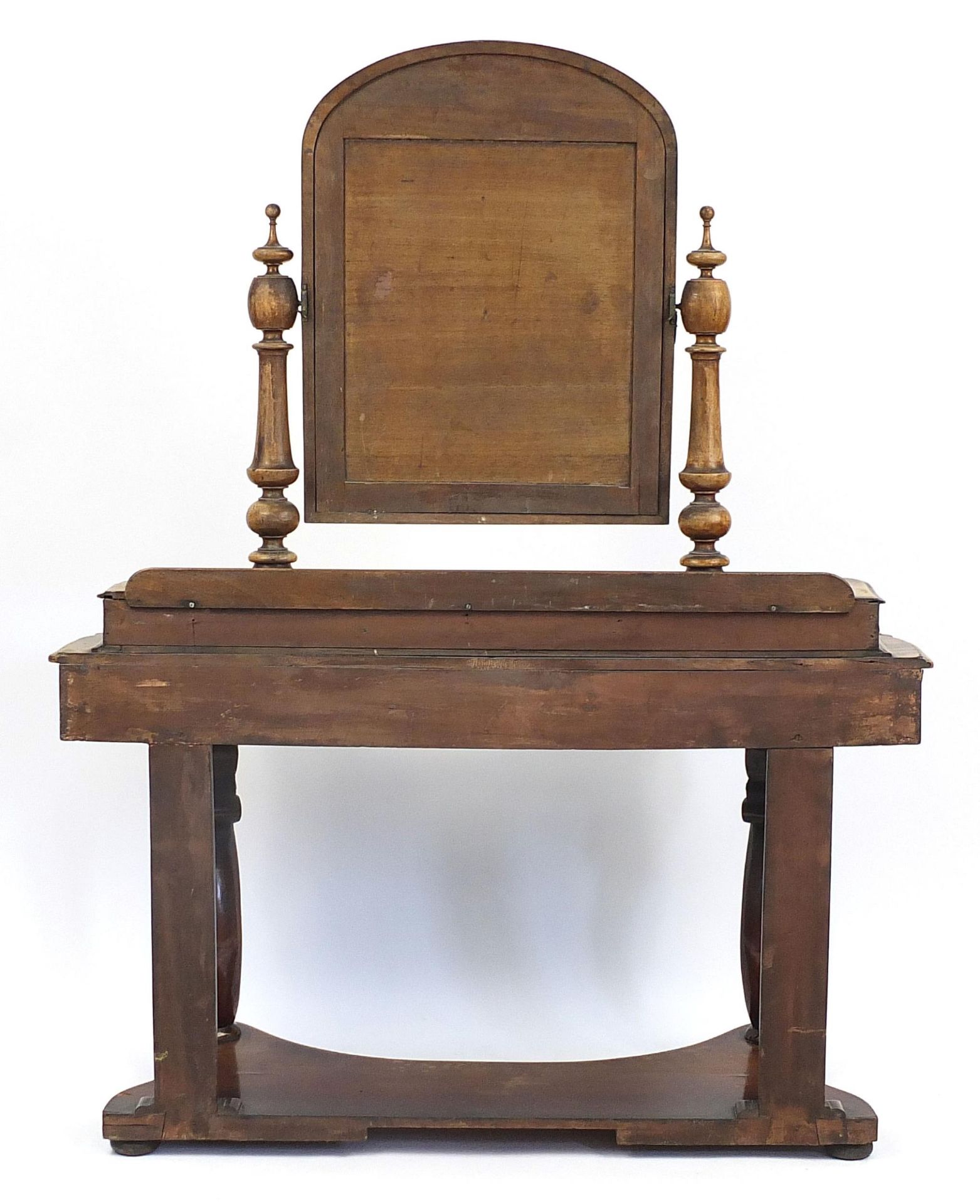 Victorian mahogany Duchess dressing table with swing mirror, 155cm H x 120cm W x 53cm D - Image 5 of 5