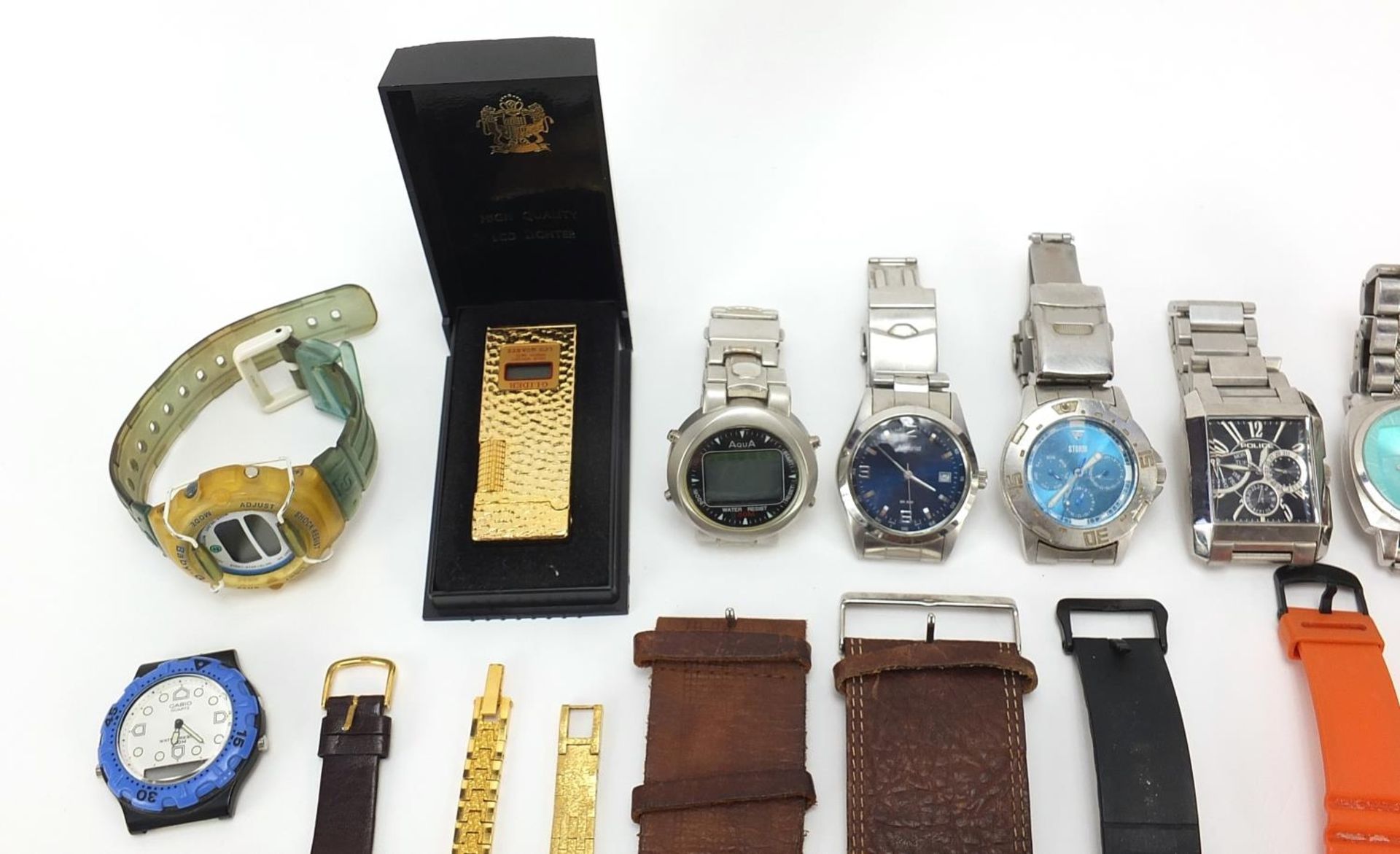 Wristwatches including Casio, Police and Fossil - Bild 2 aus 6