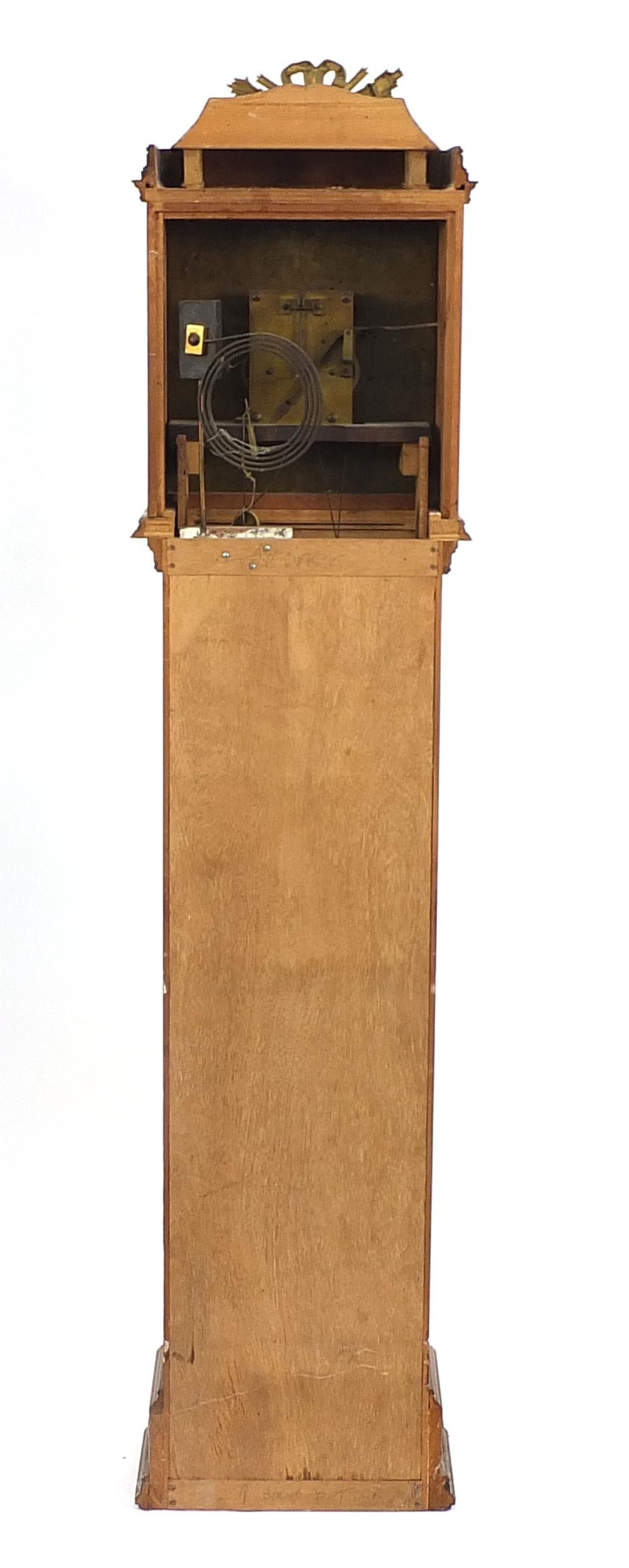 Mahogany longcase clock, the silvered dial inscribed Bolton Smith, Wigmore, Street London, 188cm - Image 6 of 8
