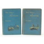 Hardback books, two volumes titled The World of Adventure, a Collection of Stirring Scenes and