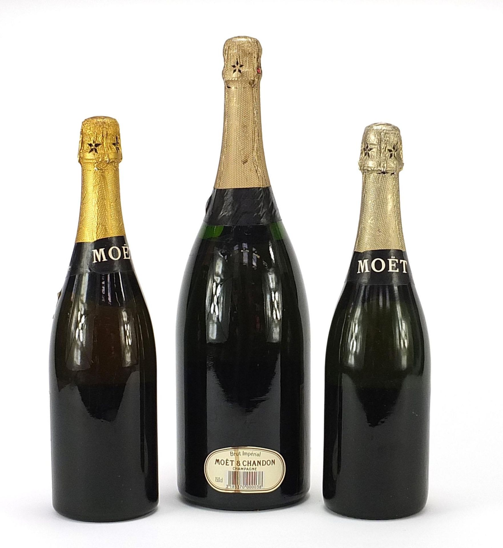 Three bottles of Moet & Chandon Champagne including a magnum example - Image 2 of 2