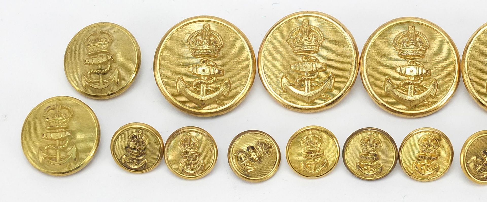 Naval interest gilt metal buttons - Image 2 of 5